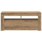 Preview: TV-Schrank mit LED-Leuchten Artisan-Eiche 90x35x40 cm