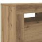 Preview: TV-Schrank mit LED-Leuchten Artisan-Eiche 90x35x40 cm