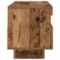 Preview: TV-Schrank mit LED-Leuchten Altholz-Optik 100x35x40 cm