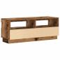 Preview: TV-Schrank mit LED-Leuchten Altholz-Optik 100x35x40 cm
