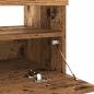 Preview: TV-Schrank mit LED-Leuchten Altholz-Optik 100x35x40 cm