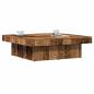Preview: ARDEBO.de - Couchtisch Altholz-Optik 90x90x28 cm Holzwerkstoff