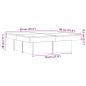 Preview: Couchtisch Altholz-Optik 90x90x28 cm Holzwerkstoff
