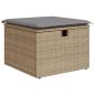 Preview: 4-tlg. Garten-Sofagarnitur mit Kissen Beige Poly Rattan