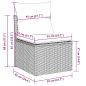 Preview: 8-tlg. Garten-Sofagarnitur mit Kissen Schwarz Poly Rattan