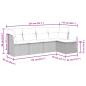 Preview: 5-tlg. Garten-Sofagarnitur mit Kissen Schwarz Poly Rattan