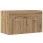 Preview: Waschbeckenunterschrank Artisan-Eiche 80x38,5x46 Holzwerkstoff
