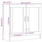 Preview: Bücherschrank Altholz-Optik 82,5x30,5x80 cm Holzwerkstoff