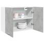 Preview: ARDEBO.de - Hängeschrank Betongrau 80x31x60 cm Holzwerkstoff