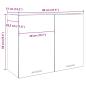 Preview: Hängeschrank Betongrau 80x31x60 cm Holzwerkstoff