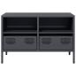 Preview: TV-Schrank Anthrazit 68x39x43,5 cm Kaltgewalzter Stahl