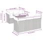 Preview: 6-tlg. Garten-Sofagarnitur mit Kissen Schwarz Poly Rattan