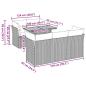 Preview: 6-tlg. Garten-Sofagarnitur mit Kissen Schwarz Poly Rattan