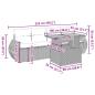 Preview: 5-tlg. Garten-Sofagarnitur mit Kissen Grau Poly Rattan