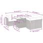 Preview: 9-tlg. Garten-Sofagarnitur mit Kissen Schwarz Poly Rattan