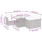 Preview: 9-tlg. Garten-Sofagarnitur mit Kissen Grau Poly Rattan