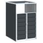 Preview: Mülltonnenbox für 1 Tonne Anthrazit 72x81x115 cm Stahl