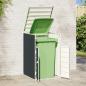 Preview: Mülltonnenbox für 1 Tonne Anthrazit 72x81x115 cm Stahl