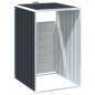 Preview: Mülltonnenbox für 1 Tonne Anthrazit 72x81x115 cm Stahl
