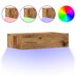 Preview: TV-Schrank mit LED-Leuchten Altholz-Optik 60x35x15,5 cm