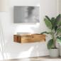 Preview: TV-Schrank mit LED-Leuchten Altholz-Optik 60x35x15,5 cm