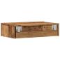 Preview: TV-Schrank mit LED-Leuchten Altholz-Optik 60x35x15,5 cm