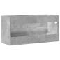 Preview: Waschbeckenunterschrank Betongrau 100x38,5x48 cm Holzwerkstoff