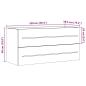 Preview: Waschbeckenunterschrank Betongrau 100x38,5x48 cm Holzwerkstoff