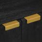Preview: 3-tlg. Sideboards Schwarz Holzwerkstoff