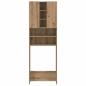 Preview: Waschmaschinenschrank Artisan-Eiche 64x25,5x190 cm