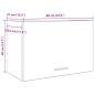 Preview: Hängeschrank Altholz-Optik 60x31x40 cm Holzwerkstoff