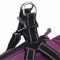 Preview: Hundemantel mit Geschirr Wasserdicht Reflektierend Lila 2XL