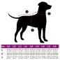 Preview: Hundemantel mit Geschirr Wasserdicht Reflektierend Lila 2XL