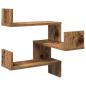 Preview: Wand-Eckregal Altholz-Optik 40x40x49,5 cm Holzwerkstoff