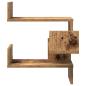 Preview: Wand-Eckregal Altholz-Optik 40x40x49,5 cm Holzwerkstoff