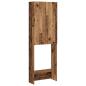 Preview: Waschmaschinenschrank Altholz-Optik 64x25,5x190 cm