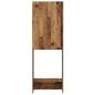 Preview: Waschmaschinenschrank Altholz-Optik 64x25,5x190 cm