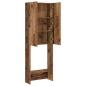 Preview: Waschmaschinenschrank Altholz-Optik 64x25,5x190 cm