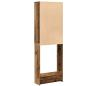 Preview: Waschmaschinenschrank Altholz-Optik 64x25,5x190 cm