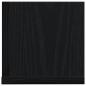 Preview: Wandregale 2 Stk. Schwarz 75x16,5x16,5 cm Holzwerkstoff