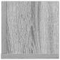 Preview: Wandregale 2 Stk. Grau Sonoma 100x16,5x16,5 cm Holzwerkstoff