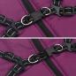 Preview: Hundemantel mit Geschirr Wasserdicht Reflektierend Lila 4XL