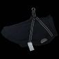 Preview: Hundemantel mit Geschirr Wasserdicht Reflektierend Schwarz 6XL