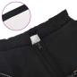 Preview: Hundemantel mit Geschirr Wasserdicht Reflektierend Schwarz 6XL