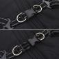 Preview: Hundemantel mit Geschirr Wasserdicht Reflektierend Schwarz 2XL