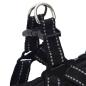 Preview: Hundemantel mit Geschirr Wasserdicht Reflektierend Schwarz 2XL