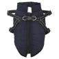 Preview: Hundemantel mit Geschirr Wasserdicht Reflektierend Marineblau S
