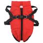 Preview: Hundemantel mit Geschirr Wasserdicht Reflektierend Rot 2XL