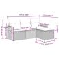 Preview: 4-tlg. Garten-Sofagarnitur mit Kissen Grau Poly Rattan