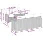 Preview: 6-tlg. Garten-Sofagarnitur mit Kissen Beige Poly Rattan